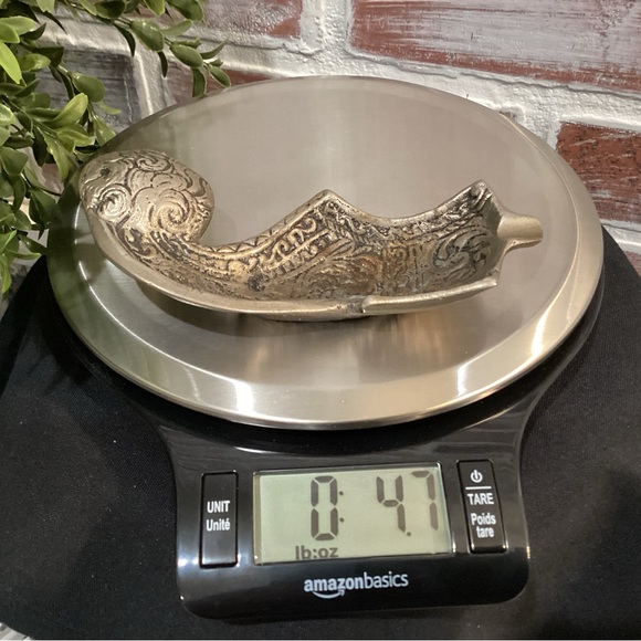 Vintage Metal Crafted Unique Boot Shoe Elf Slipper Ashtray - Rare - Collectible - Picture 9 of 11